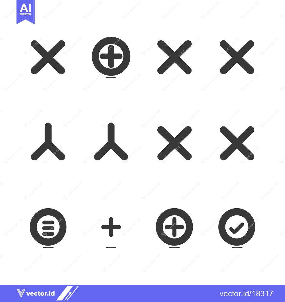 Premium Vector dari A Set of Basic User Interface Symbols