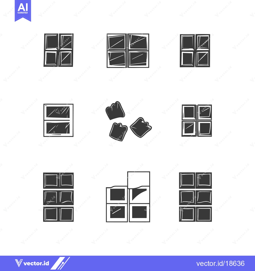 Premium Vector dari A Set of Nine Hand-Drawn Chocolate Bar Icons