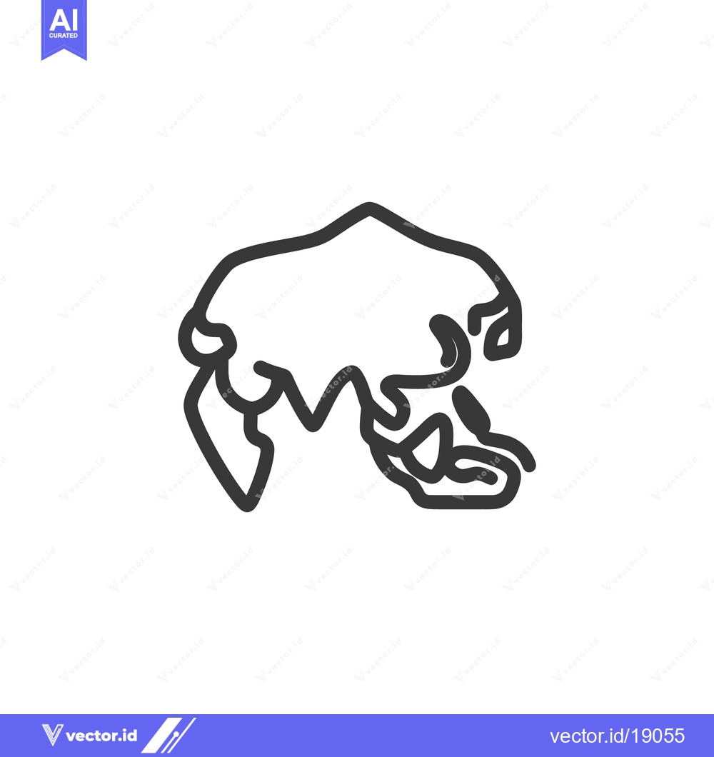 Premium Vector dari A simple stylized outline illustration of a mountain range