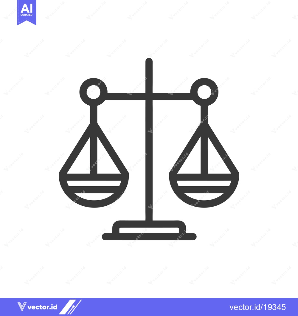 Premium Vector dari A simple black and white line drawing of a scale