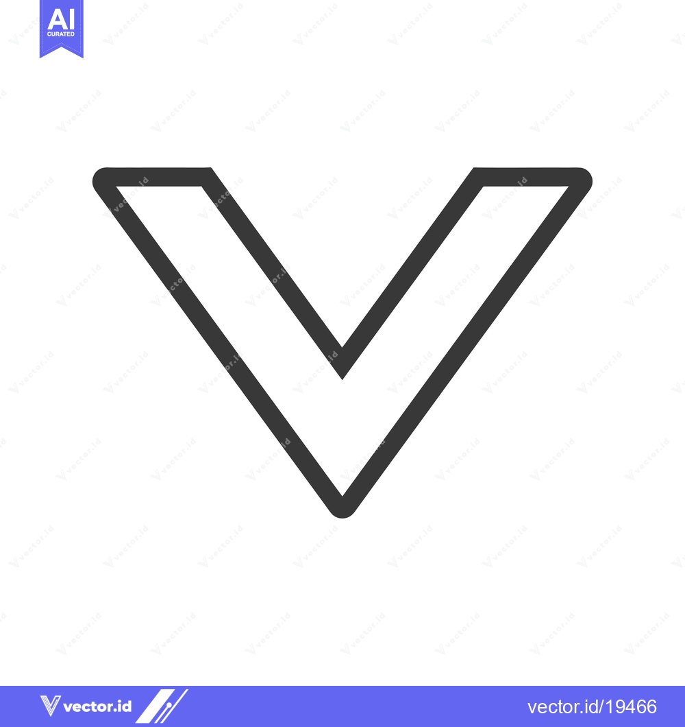 Premium Vector dari A Simple Downward Arrow Icon