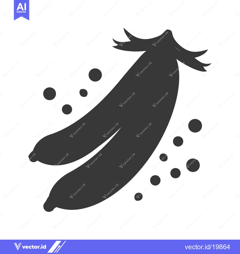 Premium Vector dari A Single Banana with Black Spots and White Background