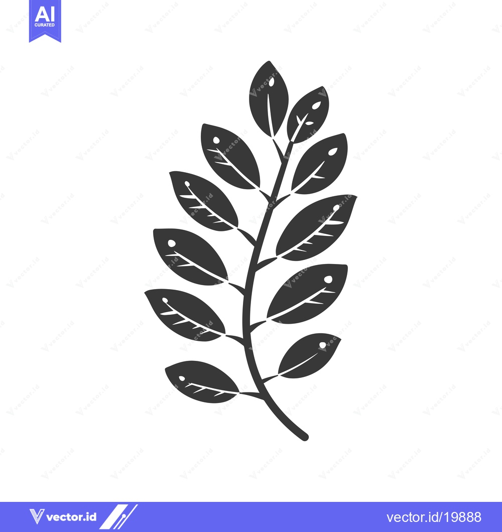 Premium Vector dari A Single Branch with Many Leaves