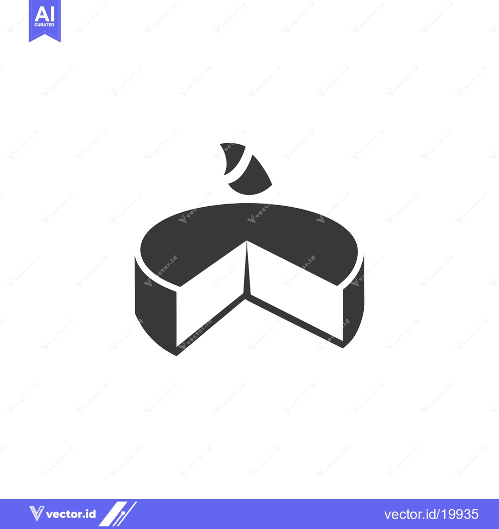 Premium Vector dari A single slice of cake with a cherry on top