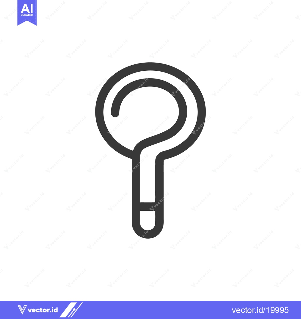 Premium Vector of A simple black and white illustration of a question mark