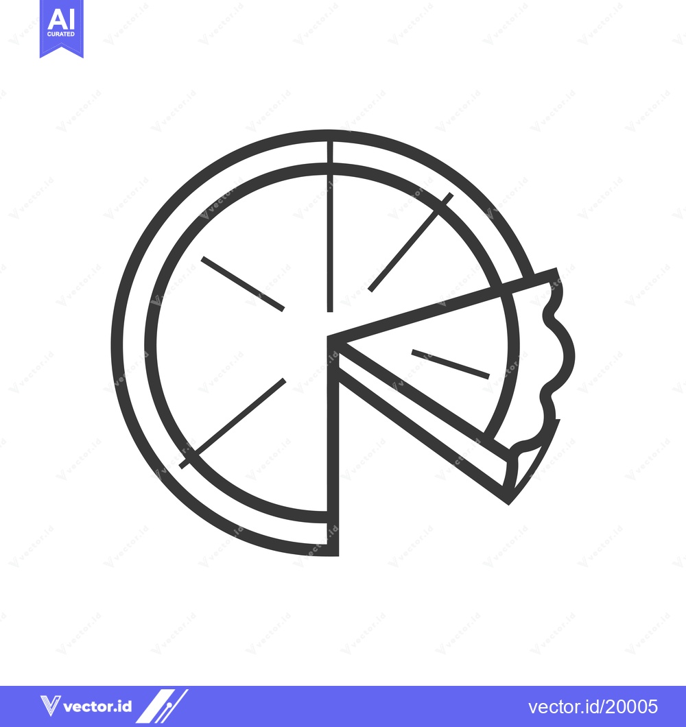 Premium Vector dari A Slice Missing from a Circular Pie