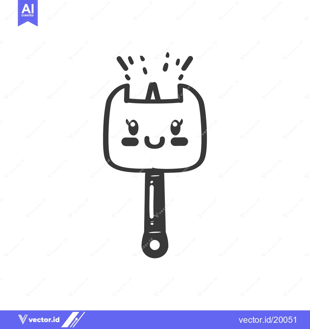 Premium Vector dari A smiling cartoon sprinkler with water droplets