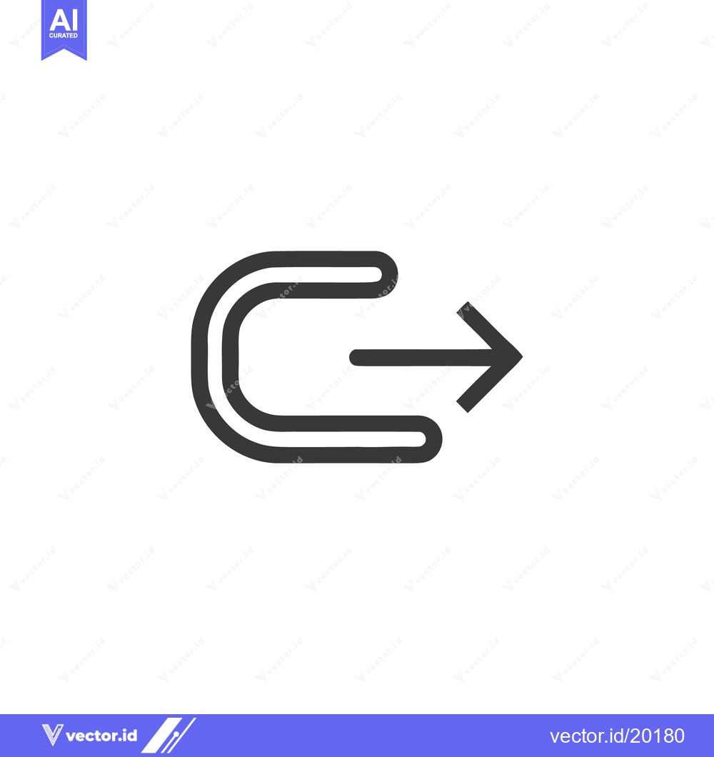 Premium Vector dari Simple, Modern Outward Arrow Icon Design