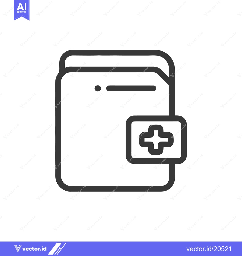 Premium Vector dari New Document Creation: File Icon with Plus Sign Symbol