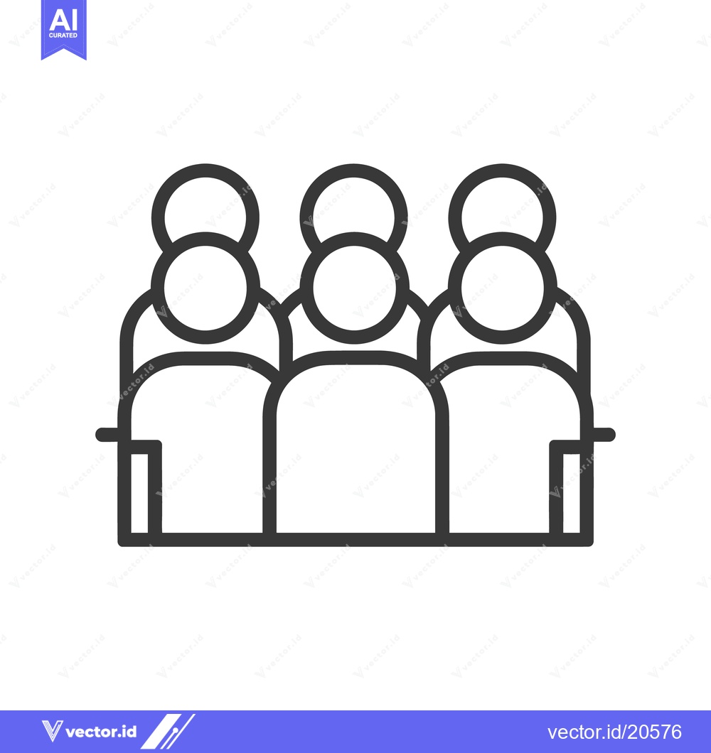 Premium Vector dari Three people sitting together in a simple illustrated design