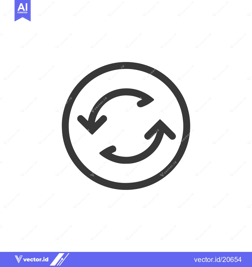 Premium Vector dari Circular Arrows: Simple Black Icon for Refresh, Reload, or Update