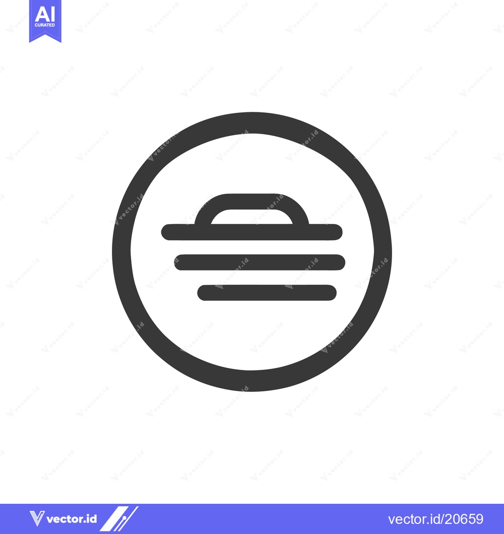 Premium Vector dari Minimalist Sunset Icon: Stylized Sun, Horizon, and Circular Frame Desi