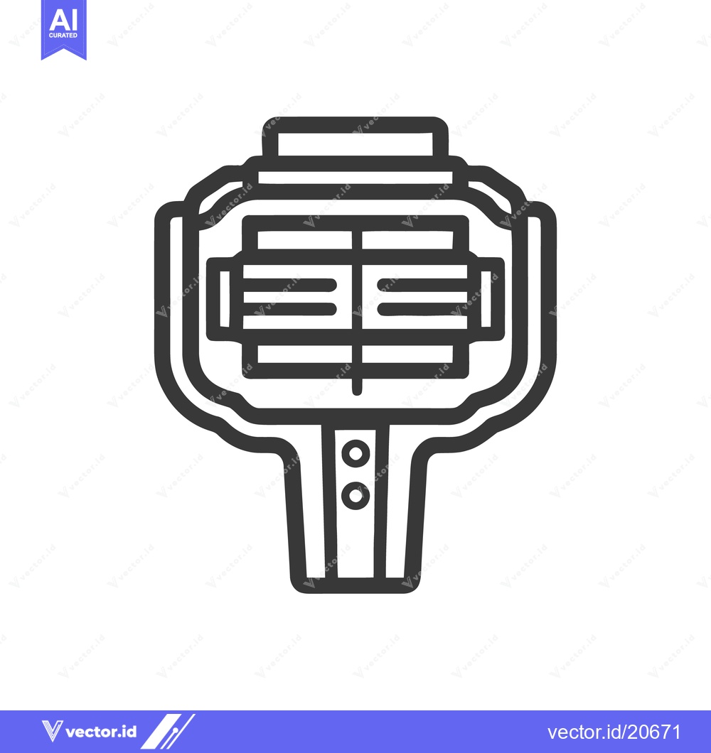 Premium Vector dari Stylized Icon of a Vintage Movie Camera with Detailed Lens