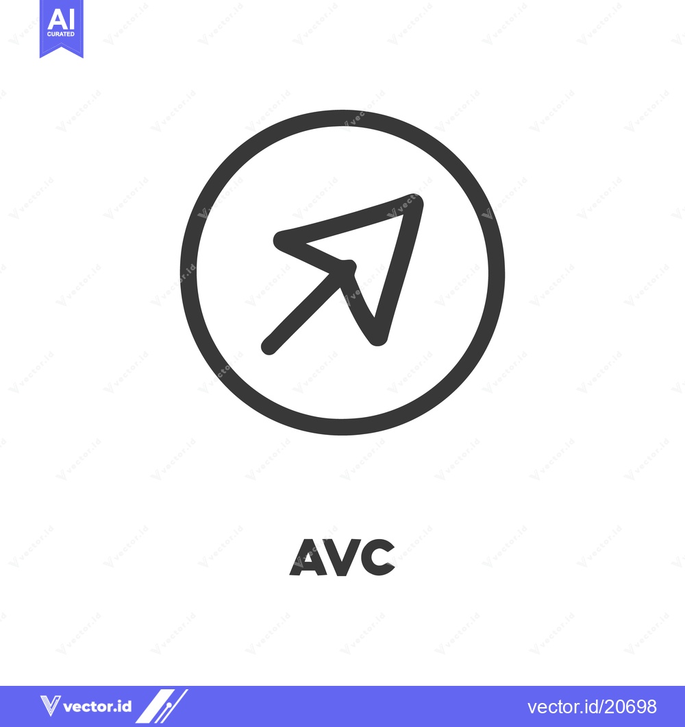 Premium Vector of Navigation Arrow in Circle, Minimalist Vector Icon Design