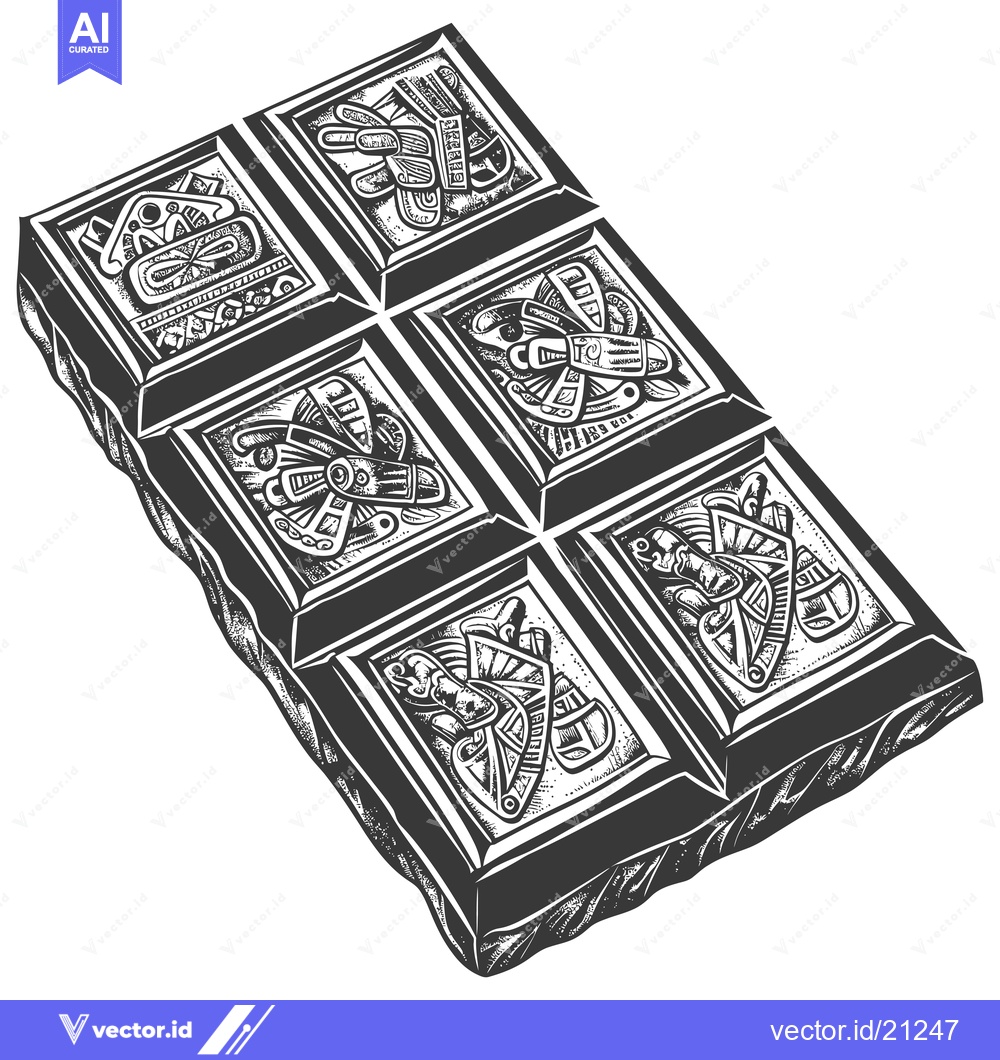 Premium Vector dari Aztec Design Chocolate Bar