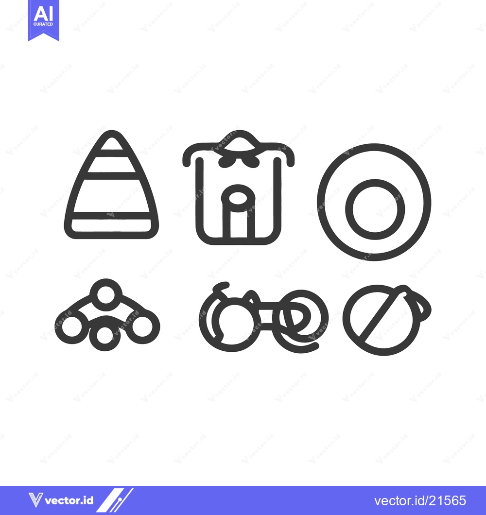 Premium Vector of Black and white graphic icons displayed against a white background