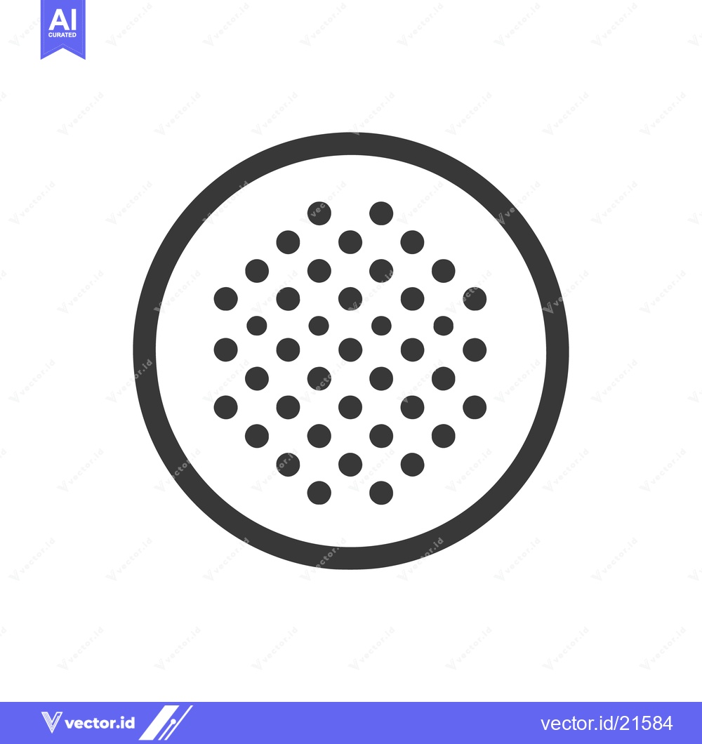 Premium Vector dari Geometric Circle Pattern: Array of Dots within a Circular Frame, Minim