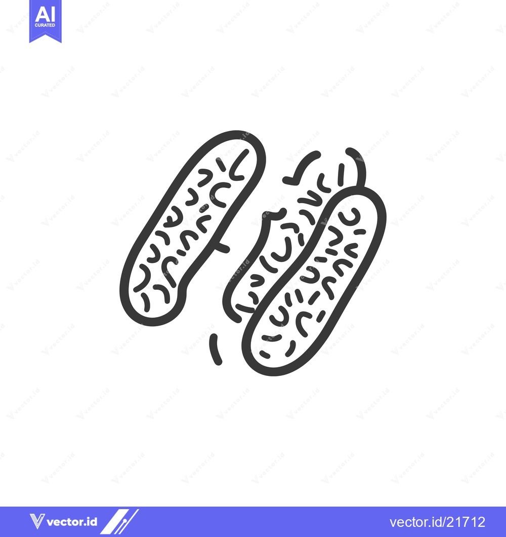 Premium Vector of Black and white illustration depicting three oblong shaped objects