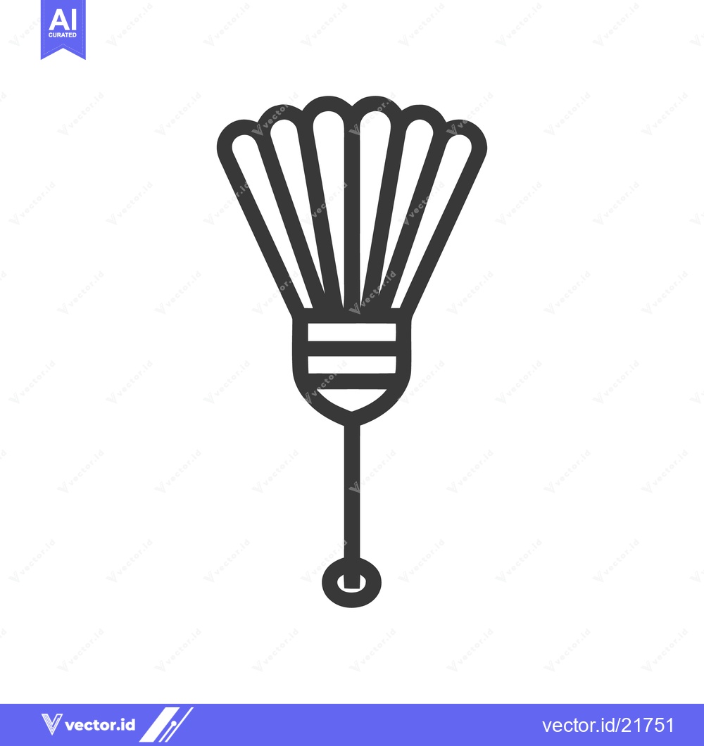 Premium Vector dari Minimalist Icon of a Feather Duster with Clean Lines and Modern Design