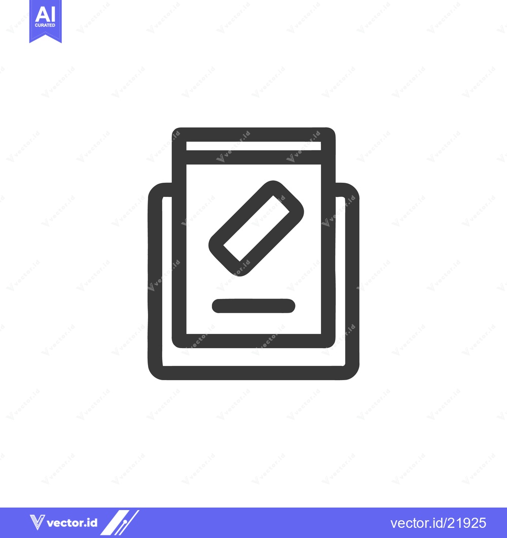 Premium Vector dari Simple Dark Grey Voting Box Icon on White Background
