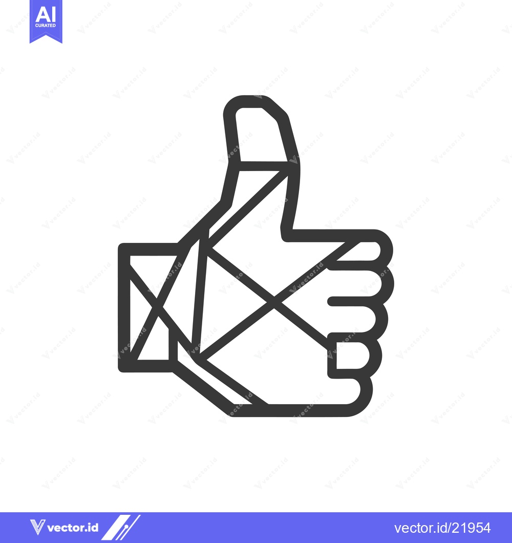 Premium Vector dari Bandaged Hand Giving a Thumbs Up