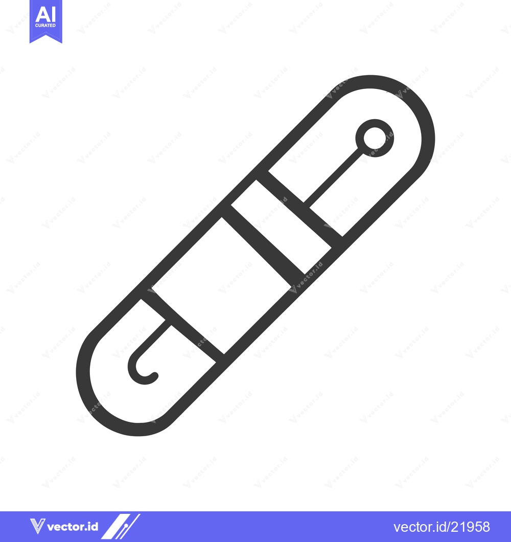 Premium Vector dari A simplified line drawing representing an electronic component and its