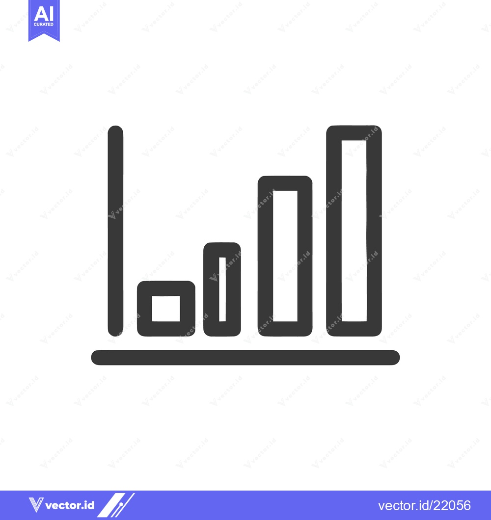 Premium Vector dari Ascending Bar Graph Icon: Simple, Bold, and Modern Data Visualization