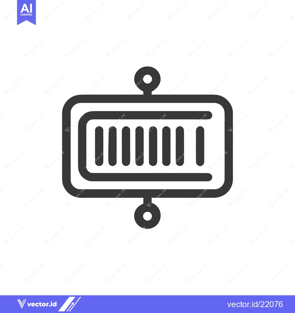 Premium Vector dari Abstract Minimalist Line Art Icon: Data Processing, Network Connection