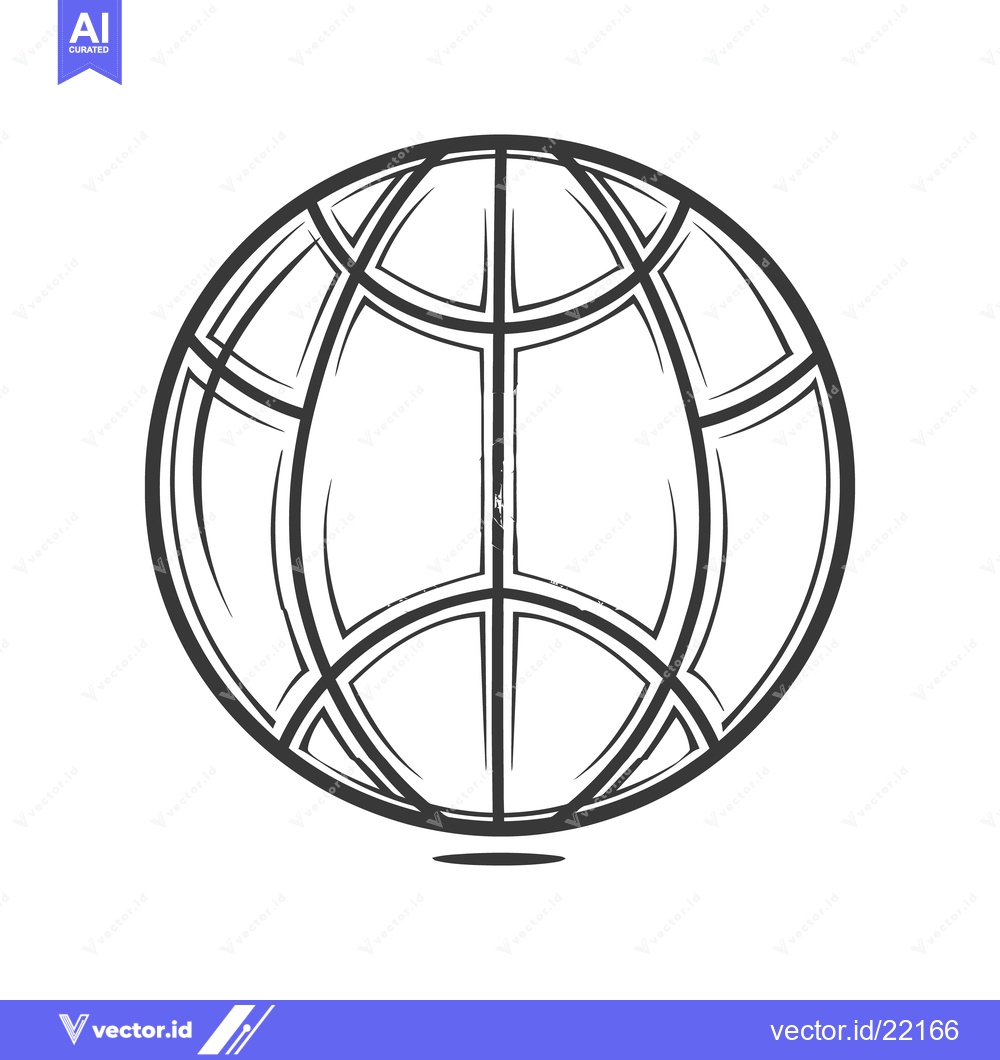 Premium Vector of A simple illustration depicting the globe in a line drawing style
