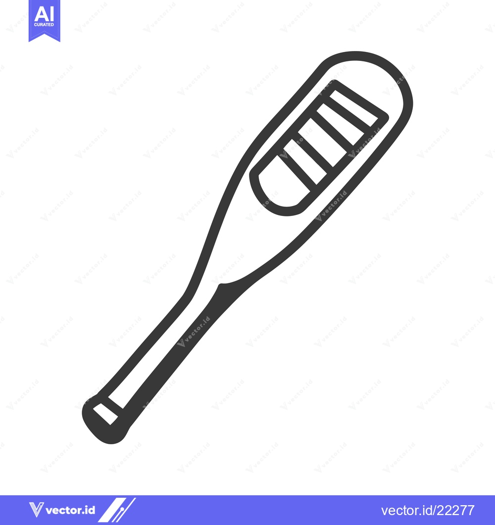 Premium Vector dari A black and white illustration of a medical thermometer