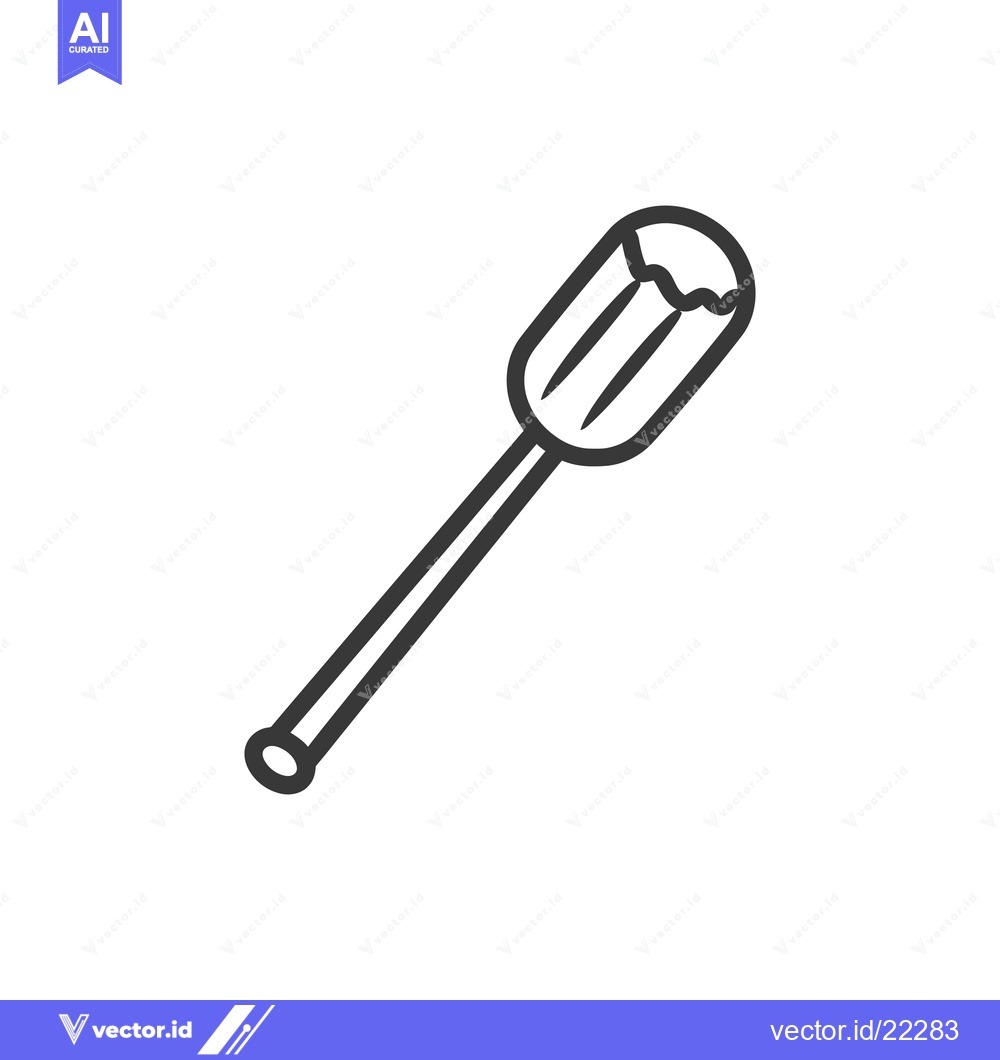 Premium Vector dari A simple black and white graphic illustration of a kitchen tool