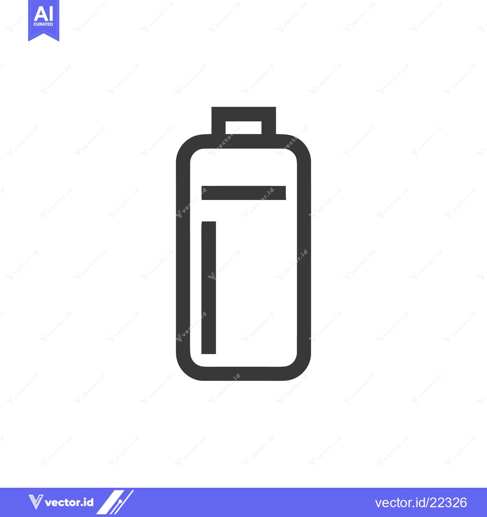 Premium Vector dari Minimalist Battery Icon: Simple, Clean, Modern Design on White