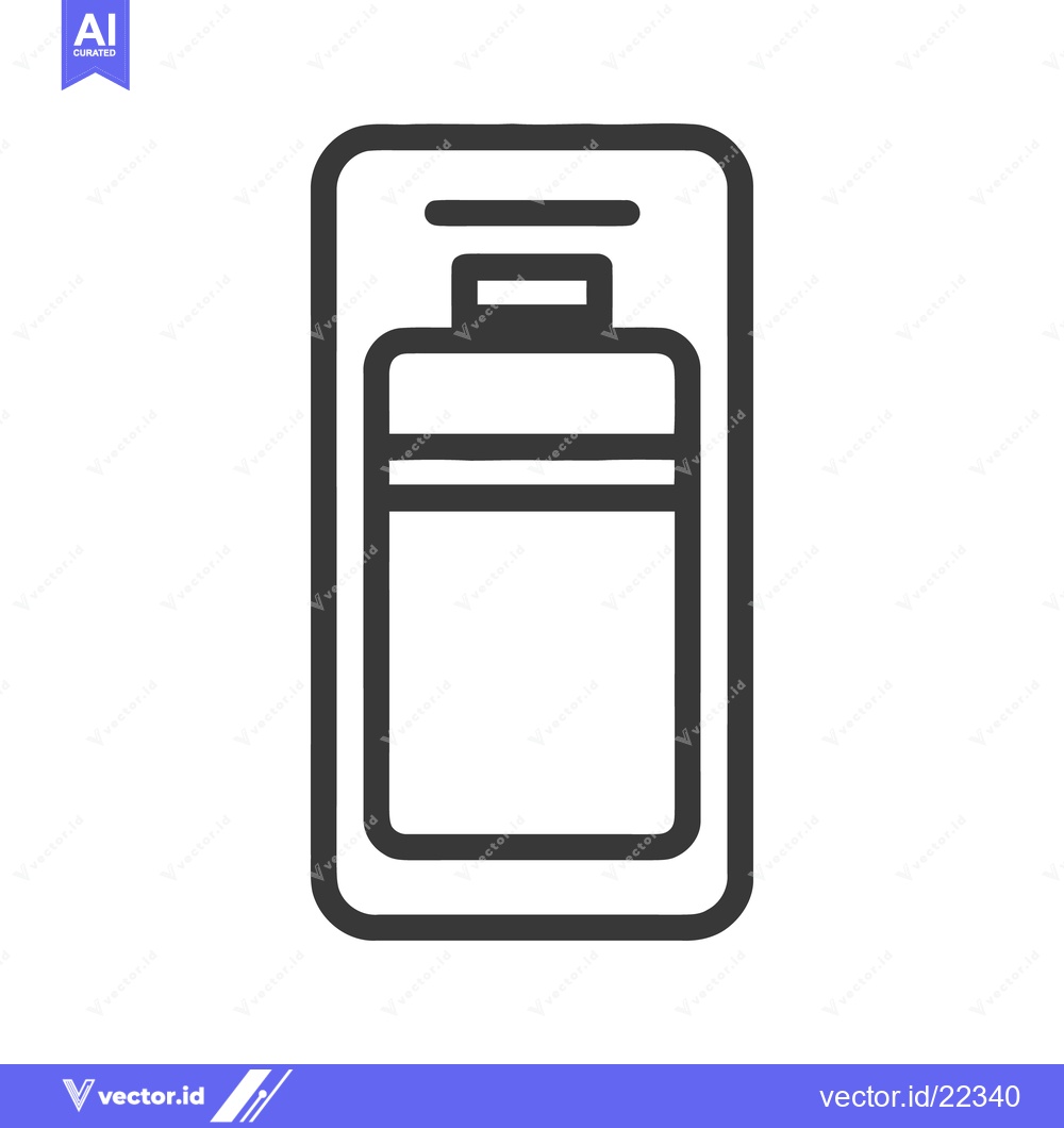 Premium Vector of Minimalist Water Filter Icon: Clean Water Technology Symbol Design