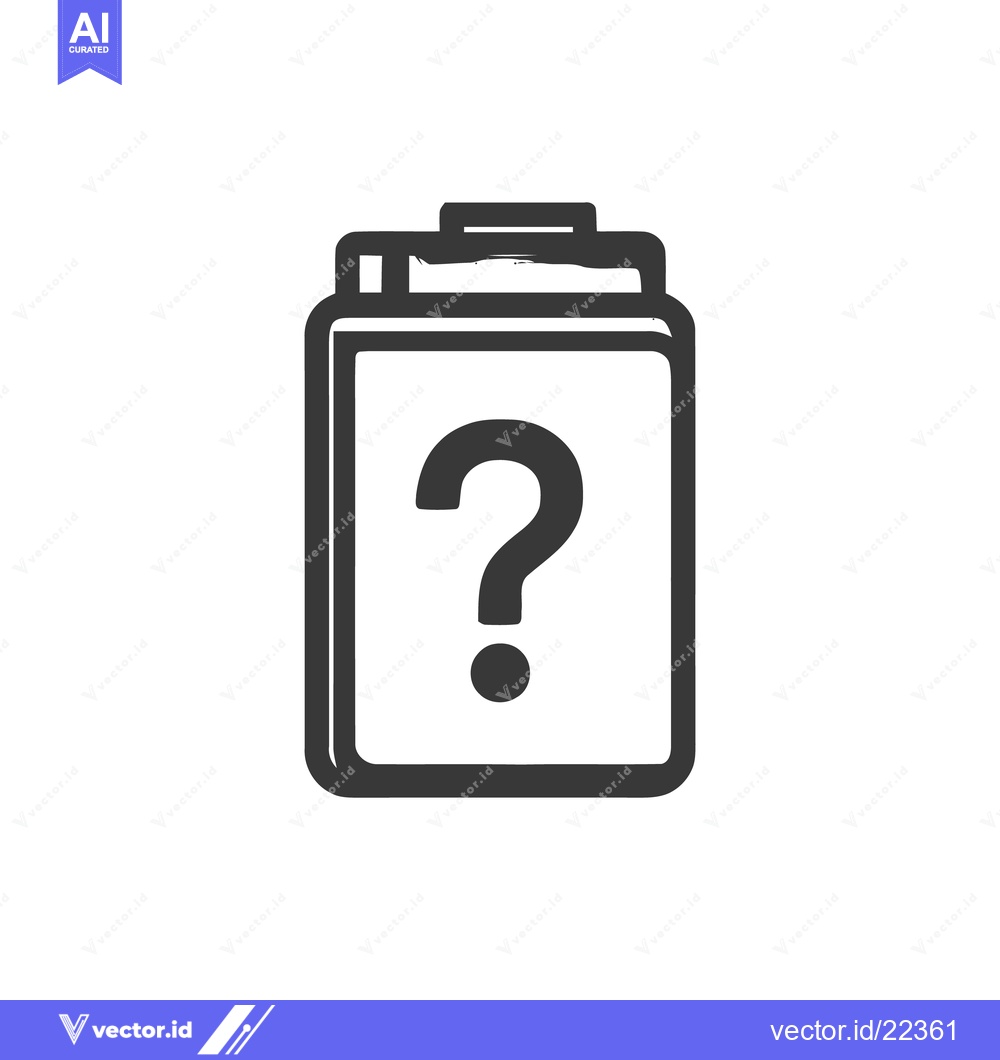 Premium Vector dari Unknown Document: Question Mark on a File Icon, Uncertainty Concept