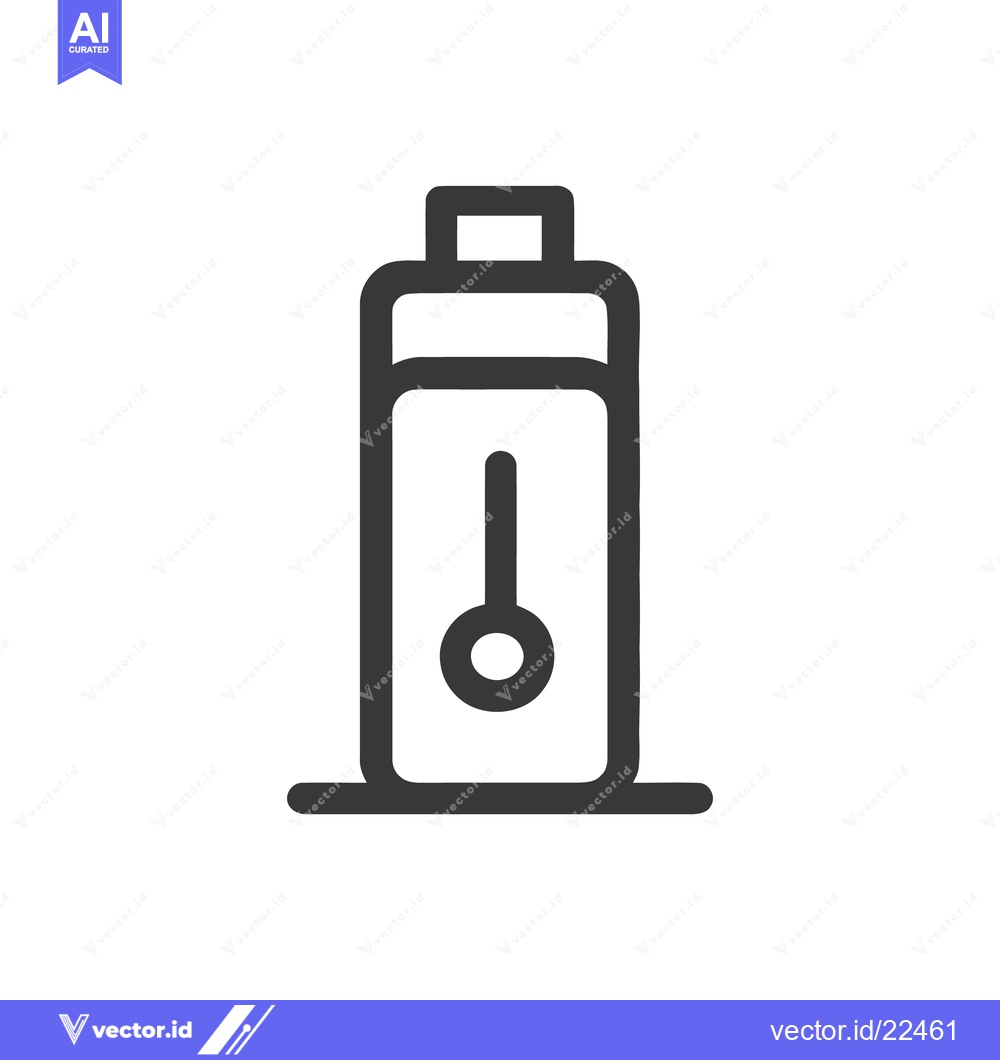 Premium Vector dari Minimalist Black Outline Icon of a Water Filter Pitcher