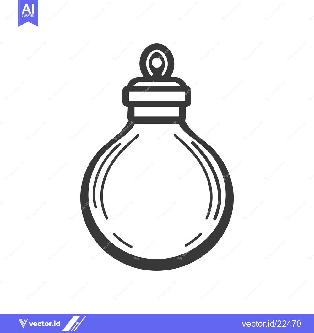 Premium Vector of A simple black and white decorative holiday christmas ornament