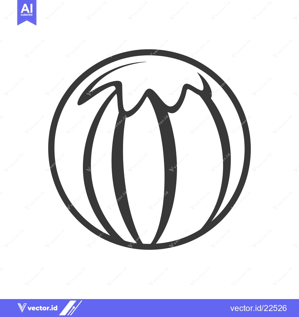 Premium Vector of A simple black and white drawing of a pumpkin design