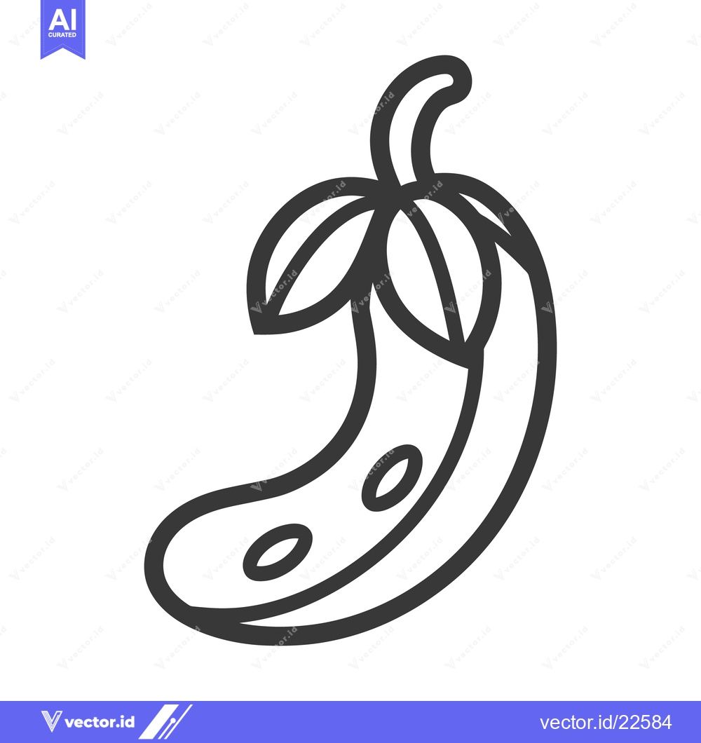 Premium Vector dari A simple black and white illustration of a single pea pod