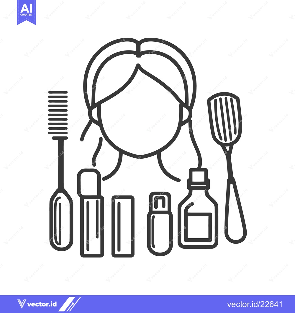 Premium Vector dari An illustration showing beauty products for personal grooming and care