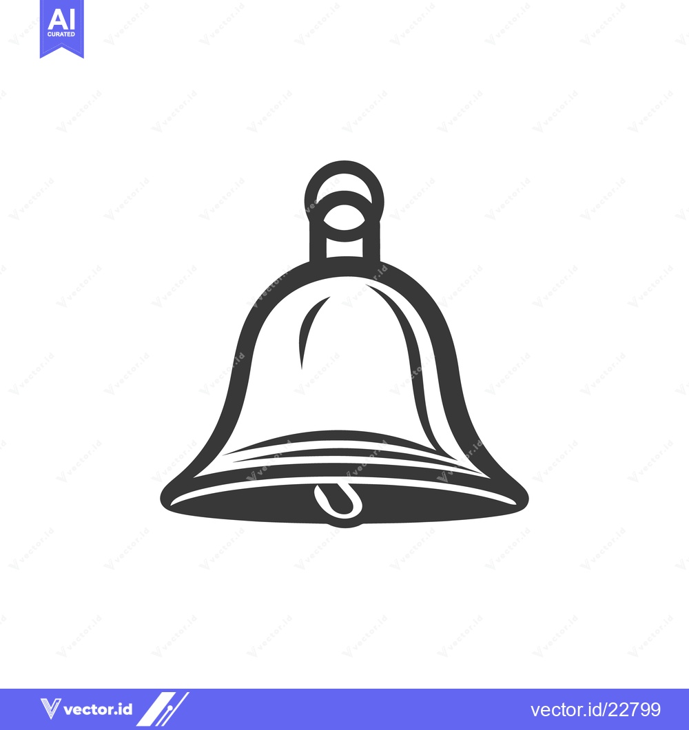 Premium Vector dari A simple graphic depiction of a traditional bell shape