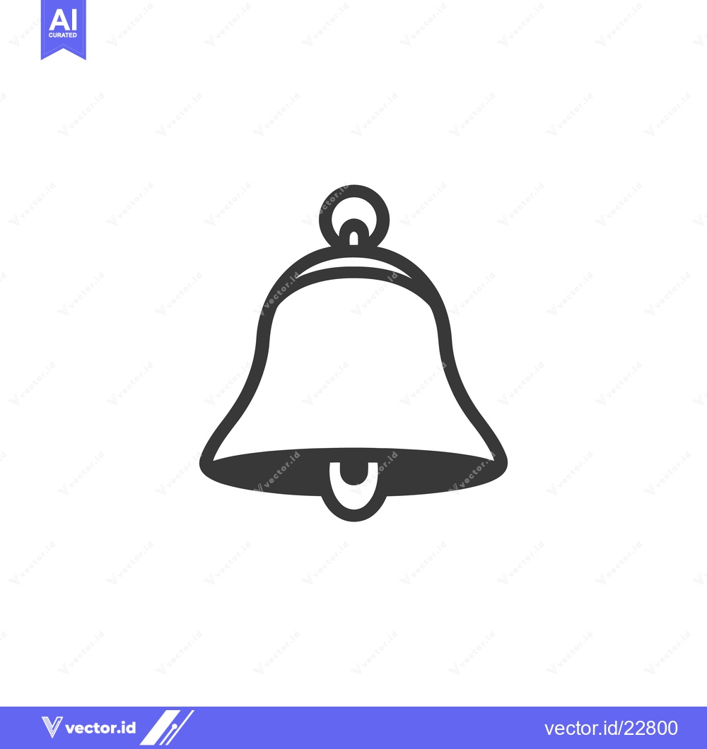 Premium Vector dari A simplistic grayscale line art image of a bell