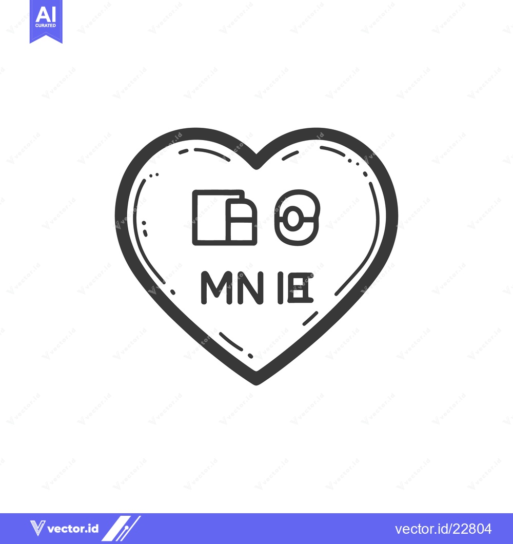 Premium Vector dari A black and white heart shape containing icons and text