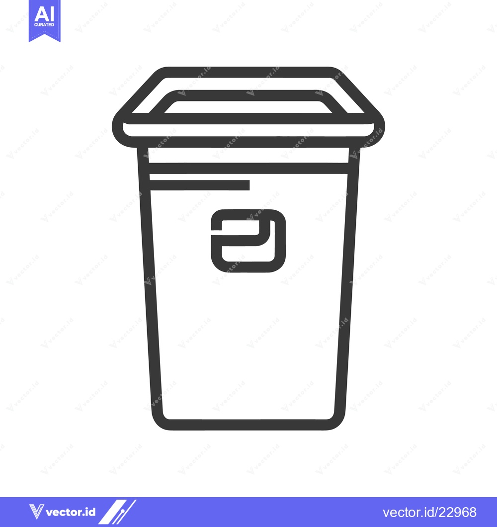 Premium Vector of A simple line art illustration depicting a coffee beverage container