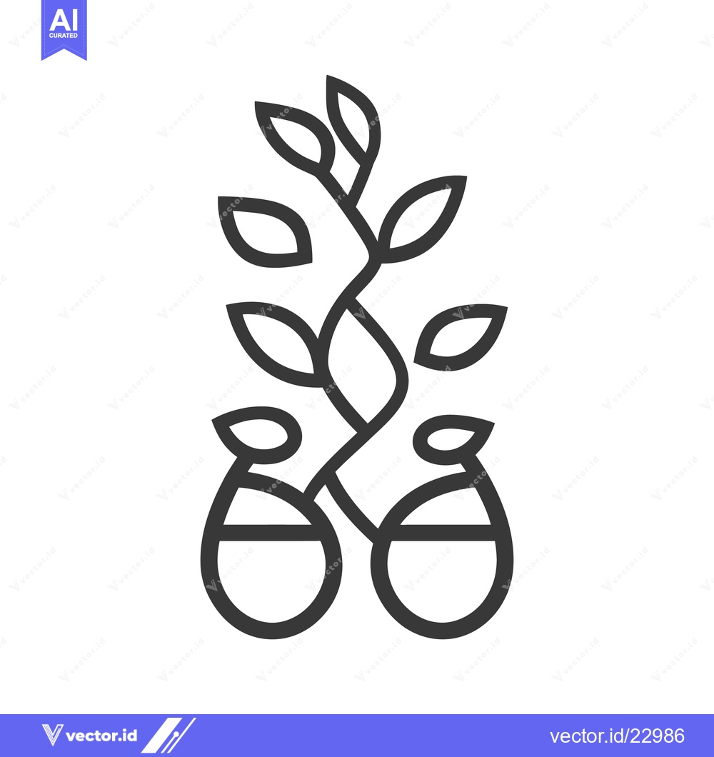 Premium Vector of A simple linear illustration of tea leaves in teacups