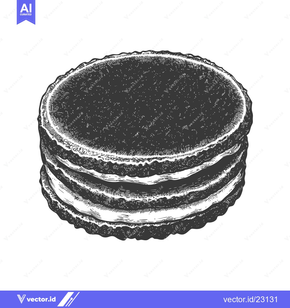 Premium Vector of Delicious Chocolate Sandwich Cookies Sweet Treat