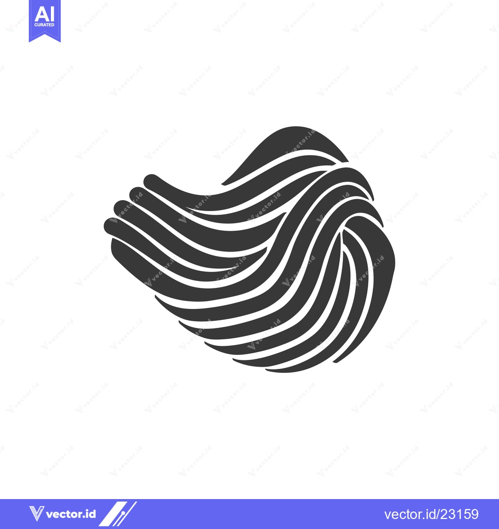 Premium Vector dari Black and White Abstract Illustration of Intertwined Curved Lines