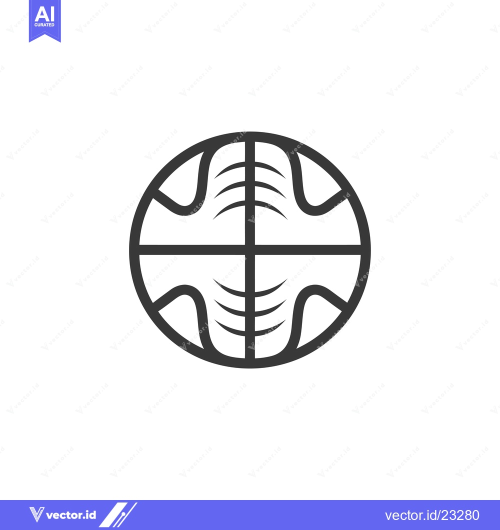 Premium Vector of Black and white circular symbol with line patterns