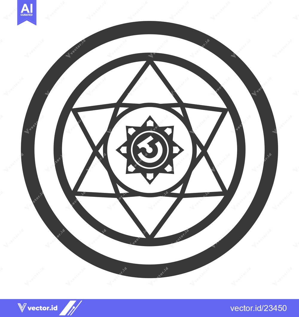 Premium Vector dari Black and White Geometric Star and Circle Design