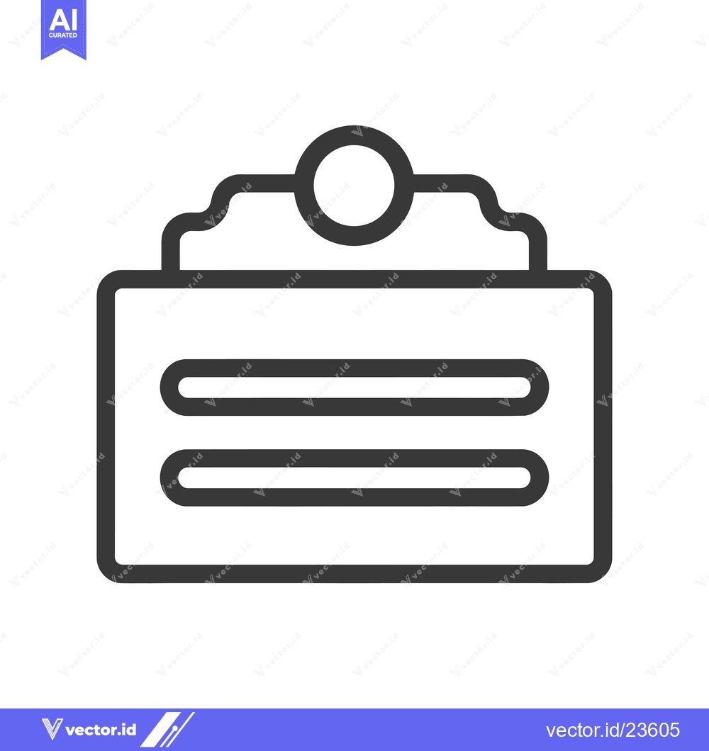 Premium Vector dari Black and White Icon of a Rectangular Menu with Rounded Corners and a
