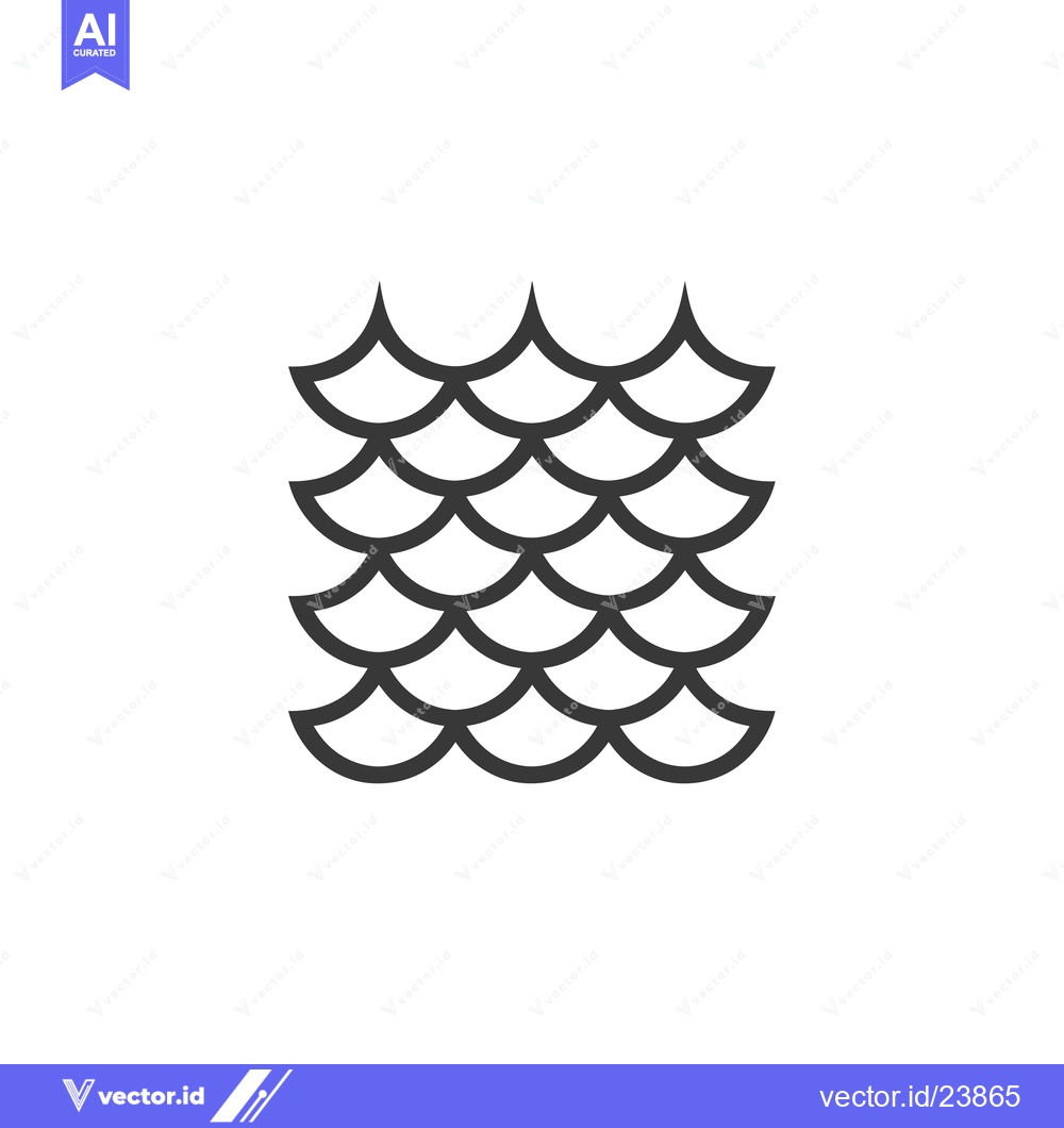 Premium Vector dari Black and white illustration of a fish scale pattern
